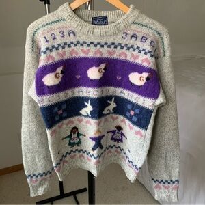 Vintage Woolrich Knit Wool Pullover Crew Neck Sweater Women’s Small